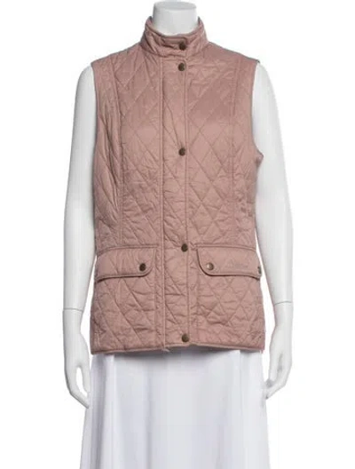 Pre-owned Barbour Vest In Pink
