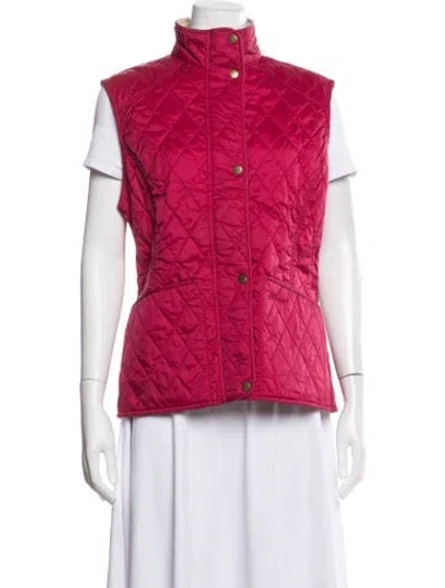 Pre-owned Barbour Vest In Pink