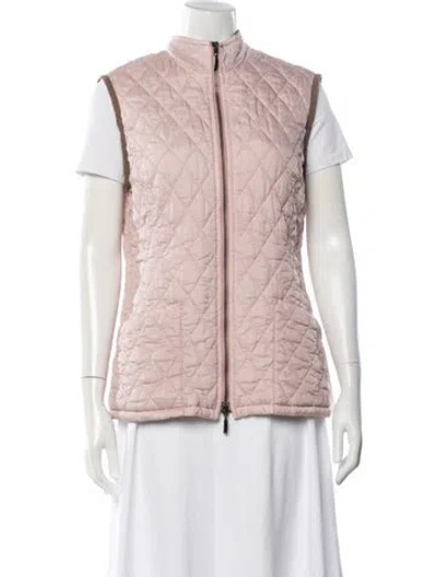 Pre-owned Barbour Vest In Pink