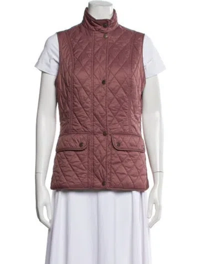 Pre-owned Barbour Vest In Pink