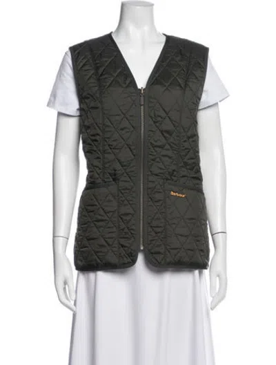 Pre-owned Barbour Vest W/ Tags In Green