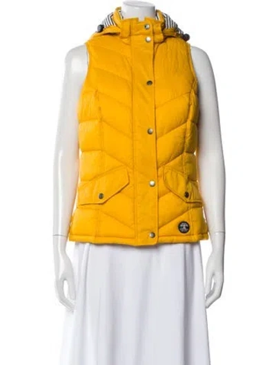 Pre-owned Barbour Vest In Yellow
