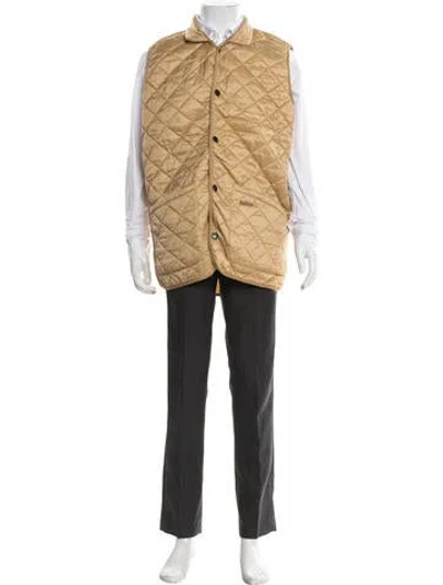 Pre-owned Barbour Vest In Yellow