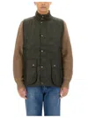 Barbour Vests With Logo In Gray