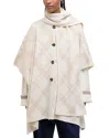 Barbour Vienna Wool Blend Cape Sweater In Neutral
