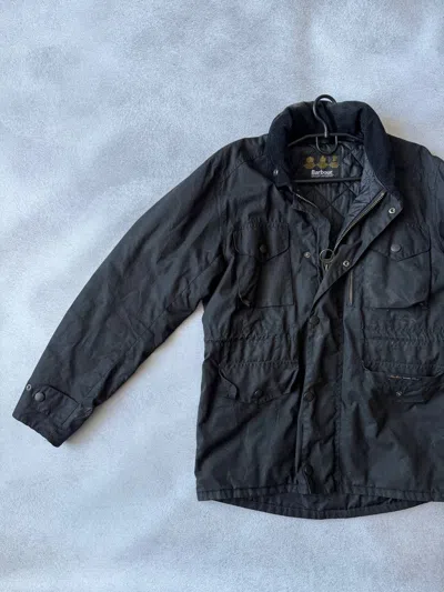 Pre-owned Barbour Vintage Sapper Waxed Jacket Black