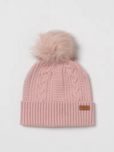Barbour Viscose Blend Hat In Pink