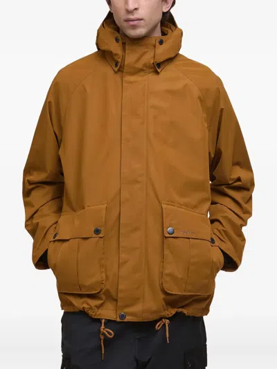 Barbour Wading Spey Hooded Jacket In Brown