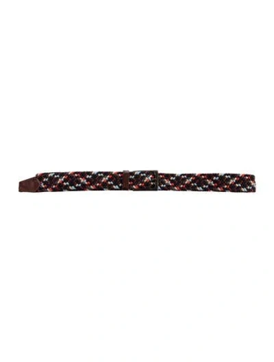 Pre-owned Barbour Waist Belt In Blue