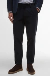 Barbour Wallington Pleated Stretch Corduroy Suit Pants In Blue