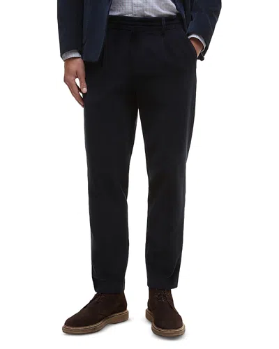 Barbour Wallington Slim Fit Corduroy Trousers In Black