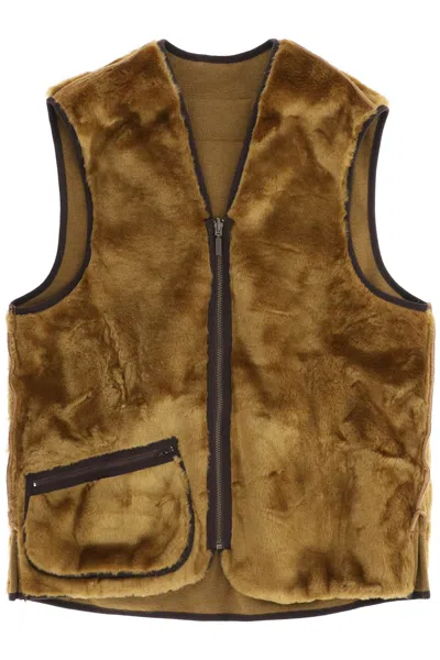Barbour Warm Pile Waistcoat In Brown