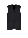 Barbour Warm Pile Waistcoat Zip In Black