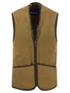 Barbour Reversible Fleece Vest In Brown