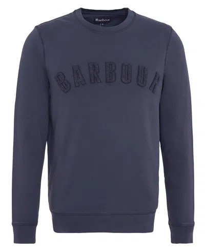 Barbour Wash Prep Logo Overlayers In Navy