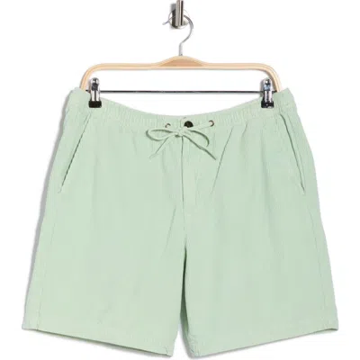 Barbour Washed Corduroy Relaxed Shorts In Green