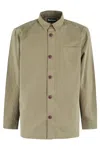 Shop Barbour Washed Overshirt In Green