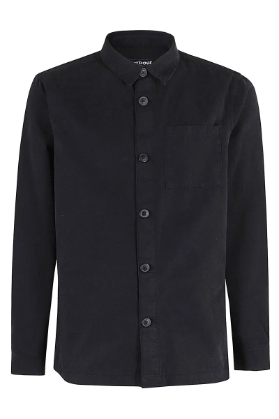 Barbour Washed Overshirt In Navy