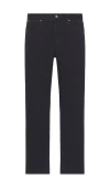 Barbour Washed Stretch Twill Regular Fit Trouser In Navy