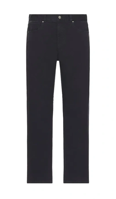 Barbour Washed Stretch Twill Regular Fit Trouser In Dark Navy