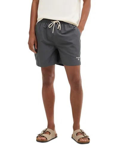 Barbour Water Reactive Leaf 3.5 Swim Shorts In Gray