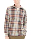 Barbour Waterfoot Thermo Weave Plaid Button-up Shirt In Green