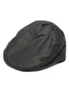 Barbour Waterproof Cotton Flat Cap In Black