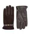Barbour Waterproof Leather Nelson Gloves In Brown