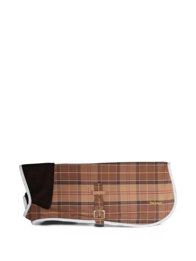 Barbour Waterproof Tartan Dog Coat In Brown