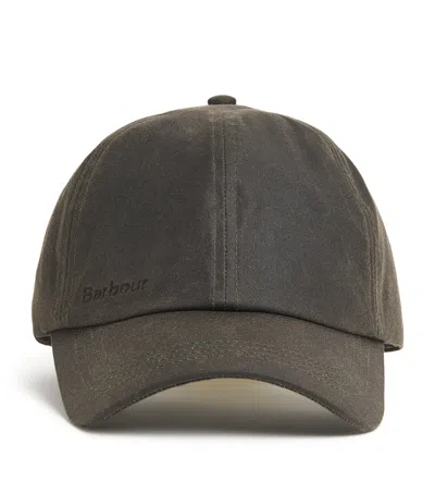 Barbour Wax Baseball Cap In Neutral