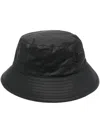 Barbour "wax Bucket" Hat Accessories In Black