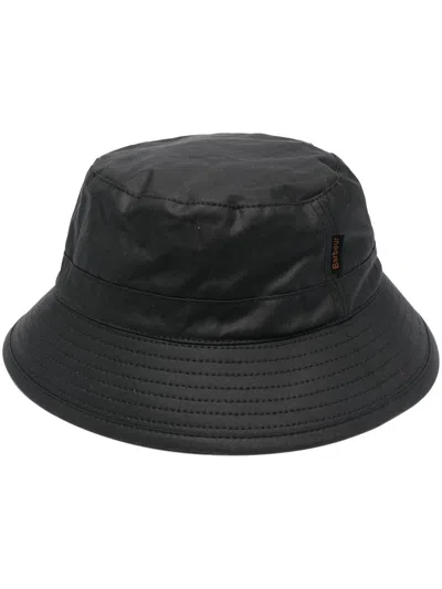 Barbour Wax Bucket Hat In Black