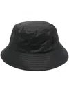 Barbour "wax Bucket" Hat Accessories In Black