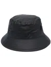 Barbour "wax Bucket" Hat Accessories In Black