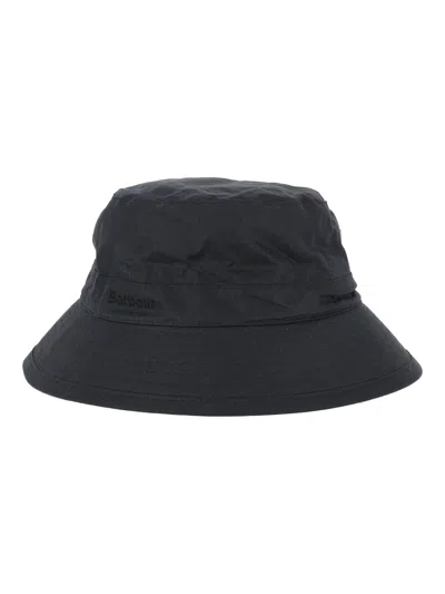 Barbour Wax Bucket Hat In Blue