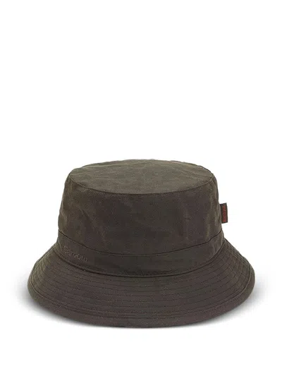 Barbour Wax Bucket Hat In Green