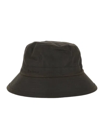 Barbour Wax Bucket Hat In Green