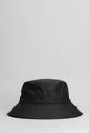 Barbour Wax Bucket Hats In Green Cotton In Black