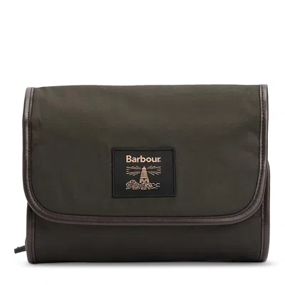 BARBOUR WAX HANGING WASHBAG