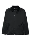 Barbour Transporter Press-stud Shirt Jacket In Blue