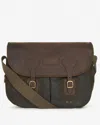 Barbour Tarras Wax Olive Green Crossbody Bag
