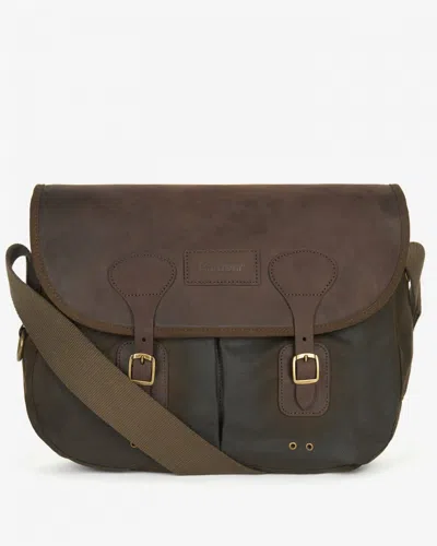 Barbour Wax Leather Unisex Tarras Bag