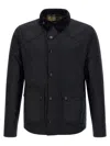 Barbour Reelin Wax Jacket Aw25 Wax Cot Outw In Black