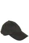 Barbour Curved Peak Logo Embroidered Baseball Cap In Brown