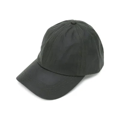 Barbour Wax Sports Cap In Green