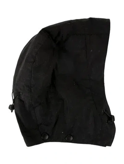 Pre-owned Barbour Wax Storm Hood In Black