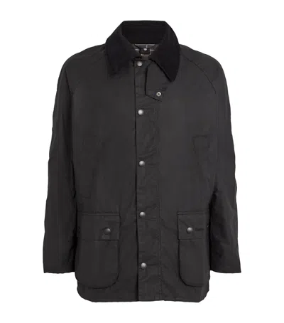 Barbour Waxed Ashby Jacket In Black