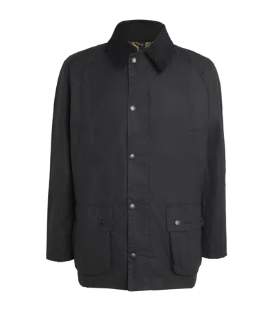 Barbour Waxed Ashby Jacket In Navy