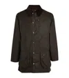 Barbour Beaufort Waxed Cotton Jacket In Green