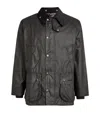 Barbour Waxed Bedale Jacket In Black